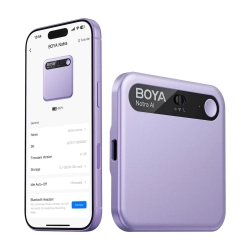 BOYA Rejestrator głosu z transkrypcją AI 64GB 610mAh - fioletowy