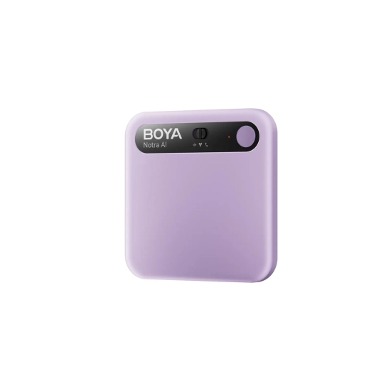 BOYA Rejestrator głosu z transkrypcją AI 64GB 610mAh - fioletowy