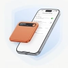 BOYA Rejestrator głosu z transkrypcją AI 64GB 610mAh - pomarańczowy