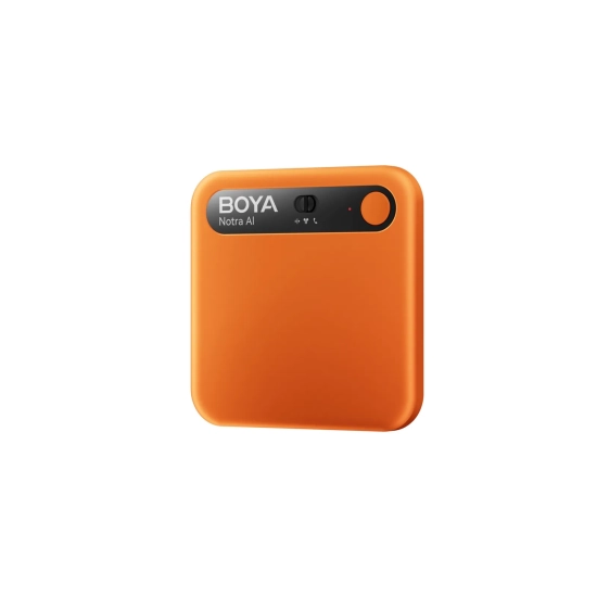 BOYA Rejestrator głosu z transkrypcją AI 64GB 610mAh - pomarańczowy