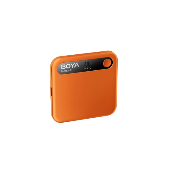 BOYA Rejestrator głosu z transkrypcją AI 64GB 610mAh - pomarańczowy