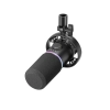 BOYA Mikrofon dynamiczny gamingowy przewodowy USB XLR RGB - czarny