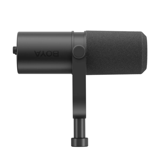 BOYA Mikrofon studyjny dynamiczny przewodowy z ramieniem USB XLR - czarny
