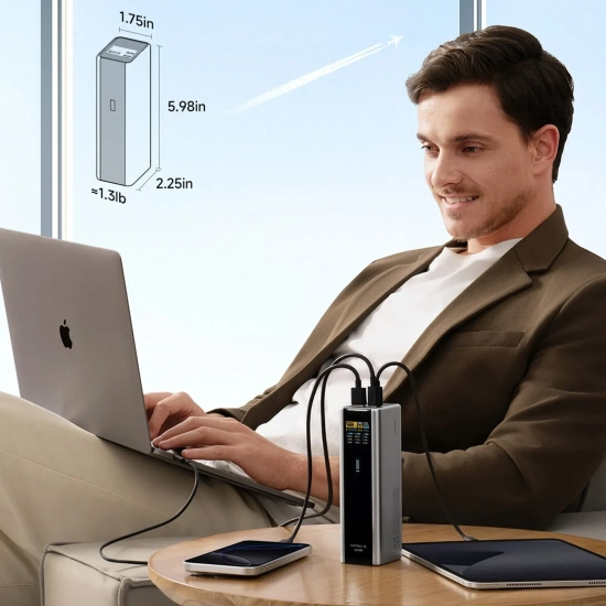 Powerbank Cuktech CKPB200UGLGR 20000mAh 210W szary