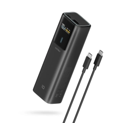 CUKTECH Powerbank 10000mAh USB-C USB-A 150W - czarny