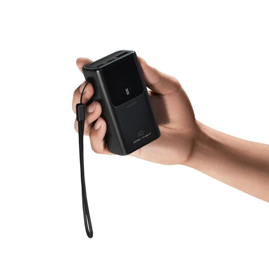 CUKTECH Powerbank 10000mAh USB-A USB-C 55W - szary