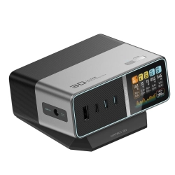 CUKTECH Stacja ładująca 5w1 z wyświetlaczem cyfrowym USB-A USB-C 300W