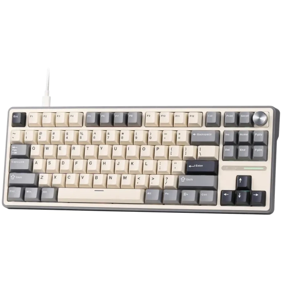 Klawiatura Royal Kludge R87 Pro Half Grey Creamy US