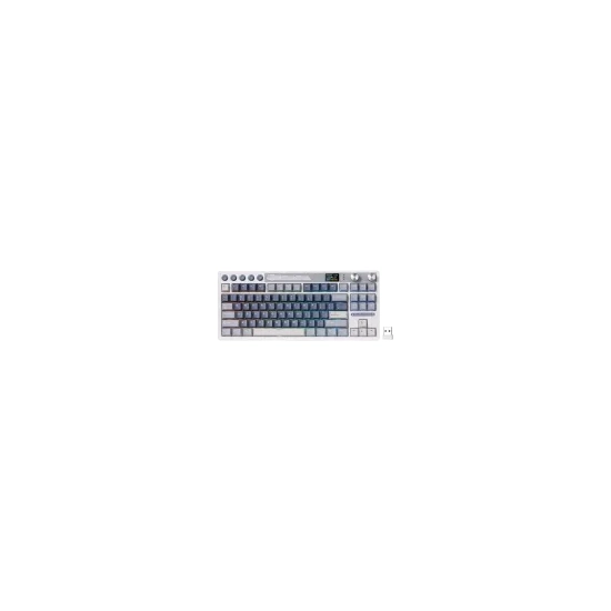 Royal Kludge Klawiatura mechaniczna M87 Ocean Blue Cream Switch US