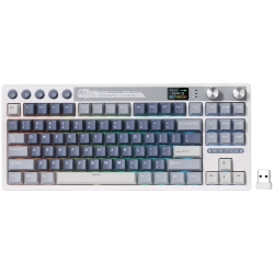 Klawiatura Royal Kludge M87 Ocean Blue Beige Switch