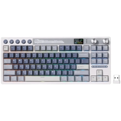 Klawiatura mechaniczna Royal Kludge M87 Ocean Blue TKL z przełącznikami Beige Switch.