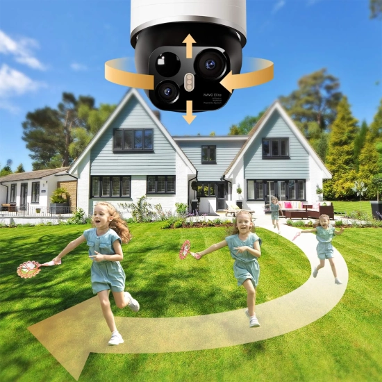 Dreame Kamera zewnętrzna 360 z panelem solarnym 4K 8MP 2.4GHz WiFi