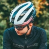 ROCKBROS Kask rowerowy uniwersalny regulowany rozmiar L niebiesko-różowy
