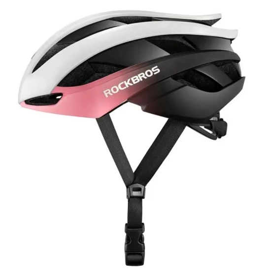 ROCKBROS Kask rowerowy uniwersalny regulowany rozmiar L niebiesko-różowy