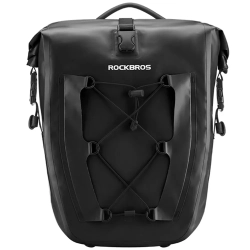ROCKBROS Torba rowerowa wodoodporna na bagażnik regulowana 25-32L czarna
