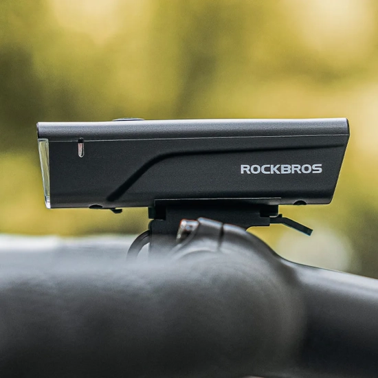 ROCKBROS Lampka rowerowa przednia 260lm + kabel USB-C 4 tryby pracy