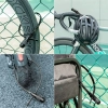 ROCKBROS Zapięcie rowerowe na kask rowerowy zamek na szyfr 0.5m - czarne