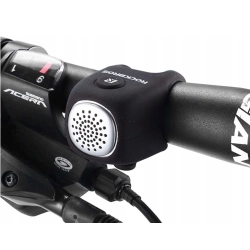 ROCKBROS Dzwonek rowerowy elektroniczny w obudowie silikonowej - czarny