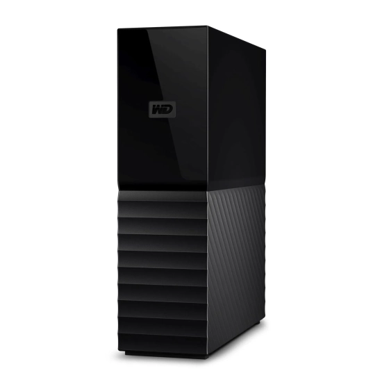 Zewnętrzny dysk HDD Western Digital My Book 8 TB w kolorze czarny, model WDBBGB0080HBK-EESN.