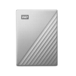 Zewnętrzny dysk HDD WD My Passport Ultra 2 TB w kolorze srebrnym, wariant WDBC3C0020BSL-WESN.