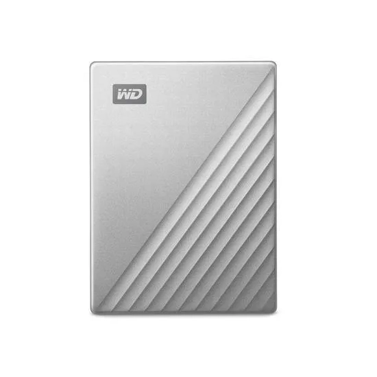 Zewnętrzny dysk HDD WD My Passport Ultra 2 TB w kolorze srebrnym, wariant WDBC3C0020BSL-WESN.