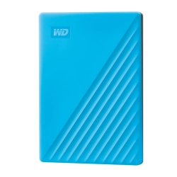 Zewnętrzny dysk HDD Western Digital My Passport 4 TB w kolorze niebieski, model WDBPKJ0040BBL-WESN.