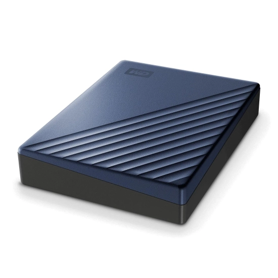 Western Digital Dysk HDD WD My Passport Ultra 5 TB, niebieski USB-C WDBFTM0050BBL-WESN