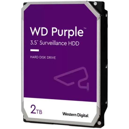 WD Purple WD23PURZ dysk do monitoringu 2 TB, 3,5 cala, 64 MB