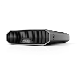 Dysk HDD SanDisk Professional G-DRIVE 6 TB; widoczny dokładny wariant produktu w kolorze Srebrny.