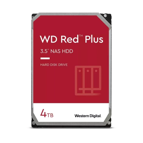 Dysk HDD Western Digital Red Plus WD40EFPX 4 TB, format 3,5 cala.