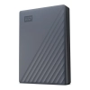 Szary silicon grey zewnętrzny dysk WD My Passport 4 TB, model WDBRMD0040BGY-WESN.