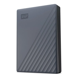 Zewnętrzny dysk HDD WD My Passport 5 TB w kolorze szarym, wariant WDBRMD0050BGY-WESN.
