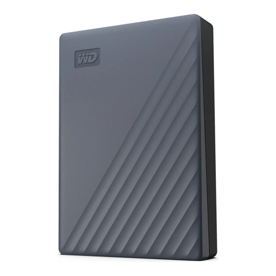 Zewnętrzny dysk HDD Western Digital My Passport 6 TB w kolorze szary, model WDBY3J0060BGY-WESN.
