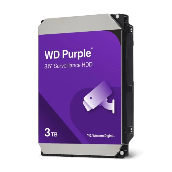 Dysk HDD Western Digital WD Purple WD44PURZ 4 TB z 128 MB pamięci podręcznej, format 3,5 cala, SATA, do monitoringu 24/7