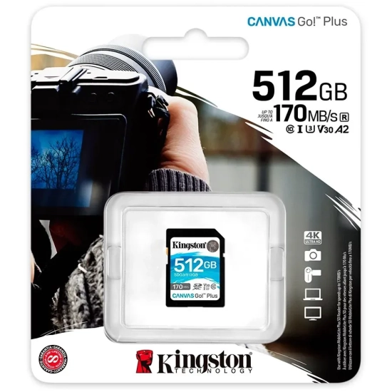 Karta SD Kingston Canvas Go! Plus SDG3/512GB 512 GB