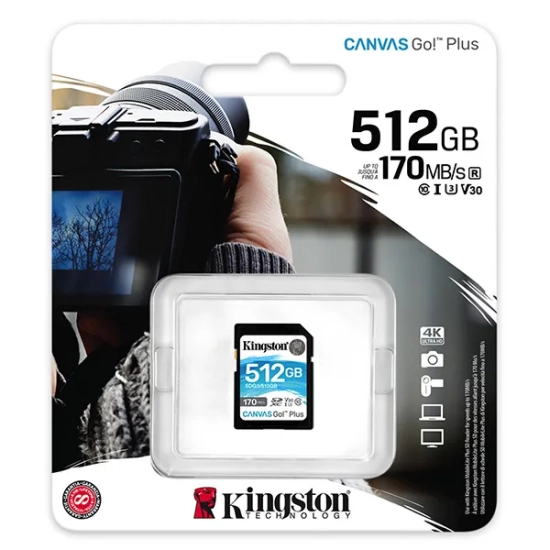 Kingston Karta pamięci SD Karta Canvas Go! Plus 512 GB SDG3/512GB