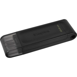 Kingston DataTraveler 70 64 GB – pendrive USB-C, wariant Czarny.