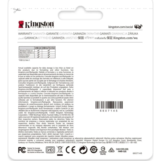Pendrive Kingston DataTraveler 70 64GB USB-C DT70/64GB