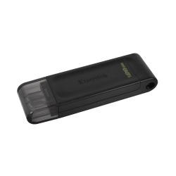 Pendrive Kingston DataTraveler 70 128 GB czarny, model DT70/128GB, złącze USB-C.