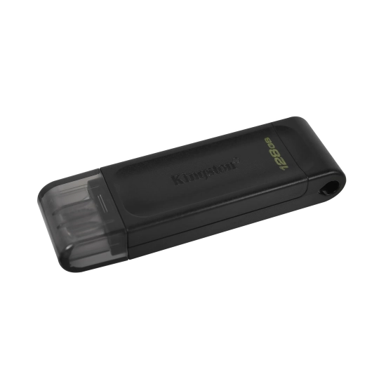 Pendrive Kingston DataTraveler 70 128 GB czarny, model DT70/128GB, złącze USB-C.