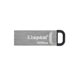 Pendrive Kingston DataTraveler Kyson 128 GB, MPN DTKN/128GB, złącze USB-A, kolor srebrny.
