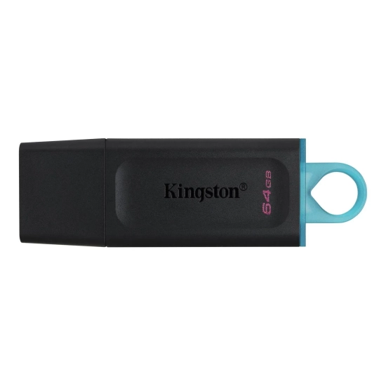 Kingston DataTraveler Exodia 64 GB – pendrive USB-A, wariant Czarno-turkusowy.