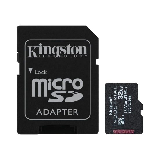 Karta pamięci Kingston Industrial 32 GB microSDHC SDCIT2/32GB z adapterem SD.