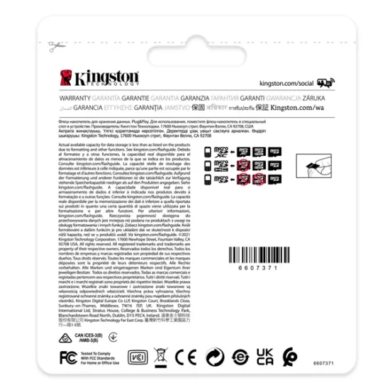 Kingston Karta pamięci microSD Karta Industrial 16 GB SDCIT2/16GBSP