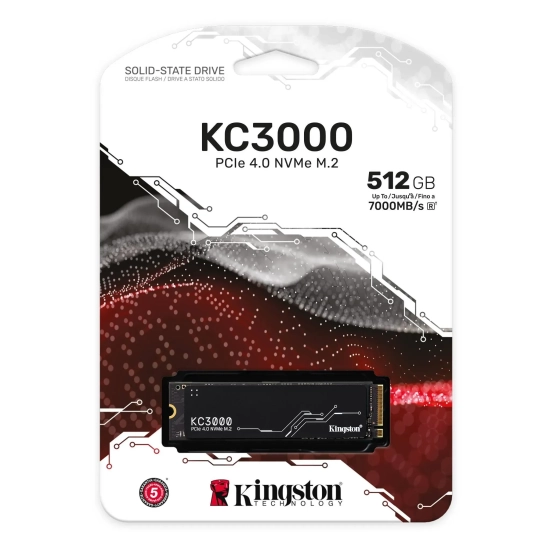 Dysk SSD Kingston KC3000 512 GB M.2 2280 PCIe 4.0 SKC3000S/512G