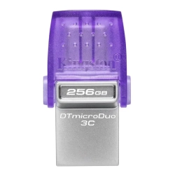 Pendrive Kingston DataTraveler microDuo 3C 256 GB, MPN DTDUO3CG3/256GB, złącze USB-A / USB-C.
