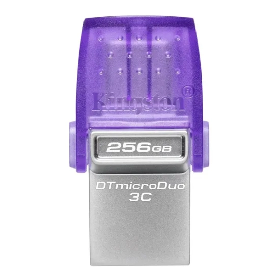 Pendrive Kingston DataTraveler microDuo 3C 256 GB, MPN DTDUO3CG3/256GB, złącze USB-A / USB-C.
