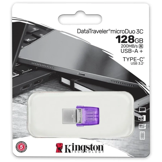 Kingston Pendrive microDuo 3C Gen 3 128 GB DTDUO3CG3/128GB