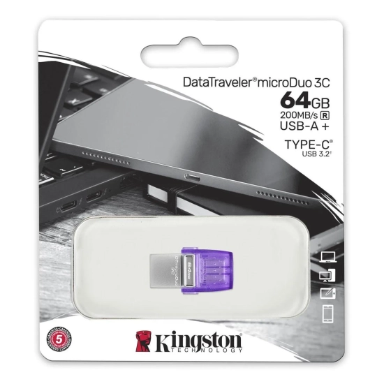 Kingston microDuo 3C 64 GB USB-C + USB-A DTDUO3CG3/64GB