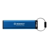 Kingston IronKey Keypad 200 16 GB – pendrive USB-A z klawiaturą alfanumeryczną do wprowadzania PIN, wariant Niebieski.